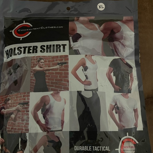 2 brand new XL Black conceal carry shirts . T shirt style. - Picture 1 of 3